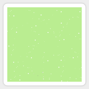 Lime Green and White Speckled Pattern Sticker